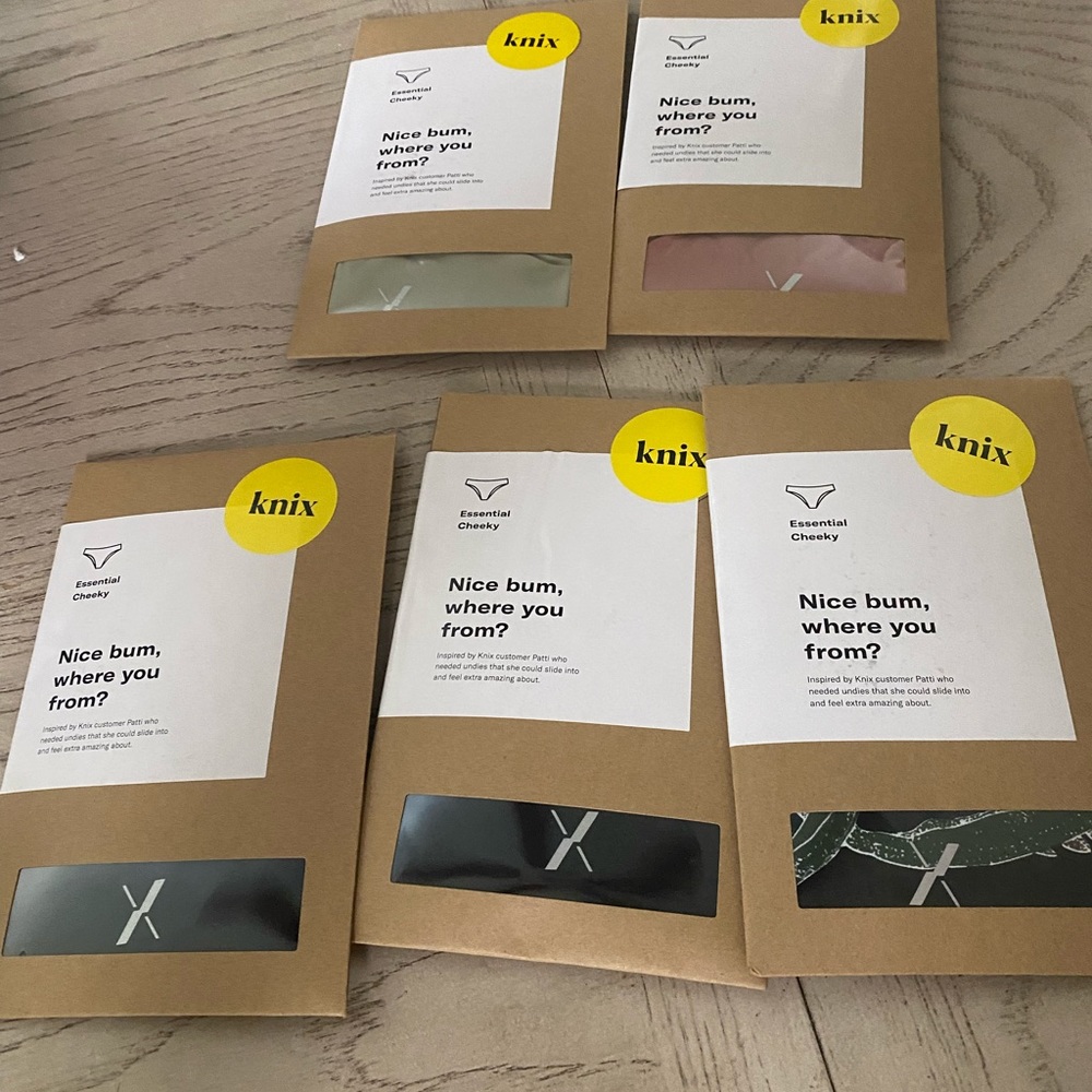 5 pair Brand new sealed Knix cheeky underwear XXL